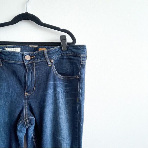 Pilcro & The Letterpress Jeans Low-Rise Straight Blue Denim Womens 30 Whiskering - Picture 3 of 12